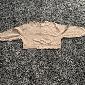 nuuds Women's Beige Crew Neck Sweater